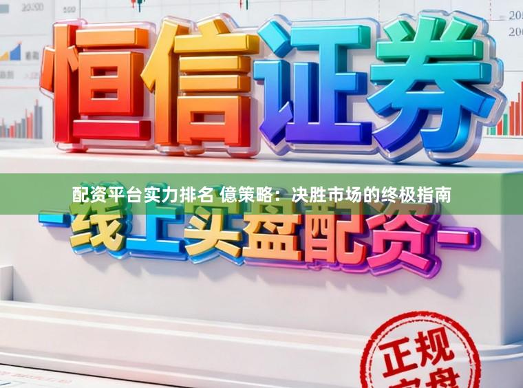 配资平台实力排名 億策略:决胜市场的终极指南