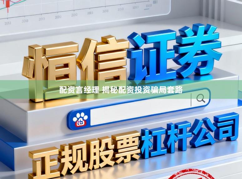 配资言经理 揭秘配资投资骗局套路